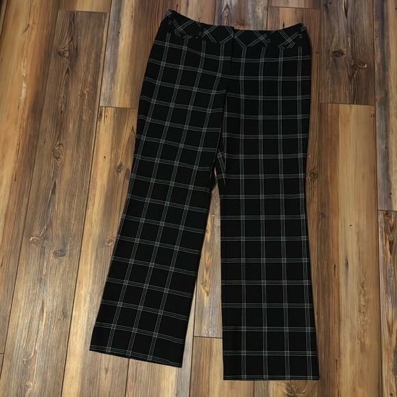 Ann Taylor LOFT Plaid Custom Stretch Trousers Marisa Fit Size 6P - Picture 2 of 9